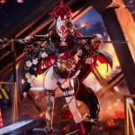 MABAIUDE Blue Anime Kosaka Wakamo Figure, 25cm Standing Pose Girls Figure Statue Interchangeable Head, 1/7 Scale Manga People Figurine Collectible Gifts for Fans