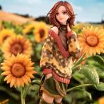 HBGIAY Komatsu Nana Figurine Sunflower Base Original Character Scale Figure Anime Girl Model 22cm Collectible Komatsu Nana Action Figures Desktop Decoration