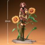 HBGIAY Komatsu Nana Figurine Sunflower Base Original Character Scale Figure Anime Girl Model 22cm Collectible Komatsu Nana Action Figures Desktop Decoration