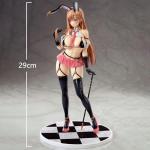 LUNK Original Character Anime Figure Bunny Girl Action Figure Illustration Anime Statue Standing Pose Interchangeable Accessories Desktop Decoration Collectible 11.4in