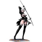 MABAIUDE 2B Figure 2B Statue Anime Figure No.2 Type B 2Byorha Figurine, 33cm Battle Damage Version Heads Replaceable, PVC Desktop Figures Decor Collectible