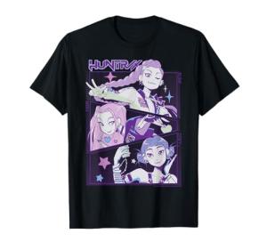 Kpop Demon Hunters Halloween Huntrix Cute Animated Panels T-Shirt