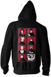 Ripple Junction Naruto - Shippuden Adult Akatsuki Frames Pullover Fleece Hoodie MD Black