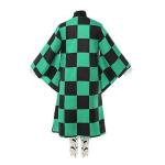 CR ROLECOS Tanjirou Kamado Cosplay Costume for Tanjiro Cosplay Kimono Outfit Uniform Suit Halloween XL
