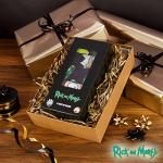 RICK AND MORTY Mens Funny Calf Socks Pack of 5 Cool Soft Comfy Breathable Novelty Cartoon Socks Pickle Rick Gifts for Men (7/11 US, Green/Black)