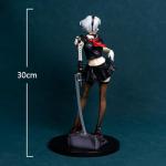 MABAIUDE 2B Figure Statue Model - 1/6 Scale 2B Action Figure 2Byorha Anime Figurine, 30cm No.2 Type B Figures, PVC Handmade Collectible Desktop Decoration