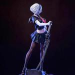 MABAIUDE 2B Figure Statue Model - 1/6 Scale 2B Action Figure 2Byorha Anime Figurine, 30cm No.2 Type B Figures, PVC Handmade Collectible Desktop Decoration