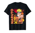 Naruto Main Character On Elemental Background T-Shirt
