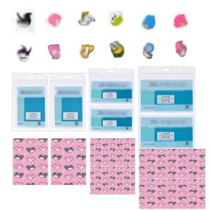 Cute 18PCS Anime Retractable Badge Holder Set