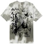 Naruto Oversize Itachi Adult Gray Wash Short Sleeve Tee -XXL