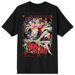 Bioworld Dandadan Random Debris Adult Black Crew Neck Short Sleeve Tee - Large