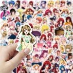 100 Anime Girl Stickers Set
