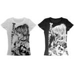 Graphic Tees Y2k Baby Tee Teens 2000s Vintage T Shirts Emo Grunge Printed Summer Crop Tops 2024 (White,L,Large)