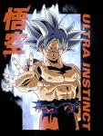 Dragon Ball Super Ultra Instinct Goku Men's Black T-Shirt-Large