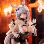 MABAIUDE Illustration Ashigechan Figure - 18cm Sexy Bunny Girl Statue Original Painting Figure Lewd Anime Figurine Collectible - Desktop Decoration Gifts for Fans