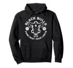 Distressed Black Anime Clover Black Bulls Limits Pullover Hoodie
