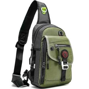 NICGID Sling Bag Chest Shoulder Backpack Crossbody Bags for Tablet Laptop Outdoor Hiking Men Women