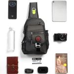NICGID Sling Bag Chest Shoulder Backpack Crossbody Bags for Tablet Laptop Outdoor Hiking Men Women