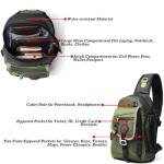 NICGID Sling Bag Chest Shoulder Backpack Crossbody Bags for Tablet Laptop Outdoor Hiking Men Women