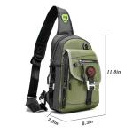 NICGID Sling Bag Chest Shoulder Backpack Crossbody Bags for Tablet Laptop Outdoor Hiking Men Women