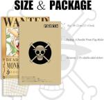 TYZZHOA 25PCS Anime [OP] Wanted Posters 30×21cm, New Bounty Edition, Straw Hat Pirates Crew Nika Luffy 3 Billion, Zoro, Sanji, [OP] Anime Gifts(Retro)