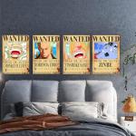 TYZZHOA 25PCS Anime [OP] Wanted Posters 30×21cm, New Bounty Edition, Straw Hat Pirates Crew Nika Luffy 3 Billion, Zoro, Sanji, [OP] Anime Gifts(Retro)