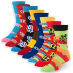 Crazy Socks, Fun Socks for Men Women, Snack Food & Candy, 8 Pair Crew, Large