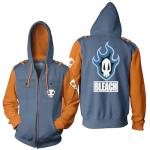 Bleach Men's Grey Shinigami Skull Graphic Hoodie