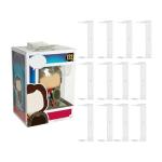 12-Pack Acrylic Shelves Wall Mount Compatible with Pop Figure Display in Box - No Drill Acrylic Floating Shelves Wall Display - for Collectible, Anime and Action Figurine Floating Shelves