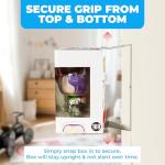 12-Pack Acrylic Shelves Wall Mount Compatible with Pop Figure Display in Box - No Drill Acrylic Floating Shelves Wall Display - for Collectible, Anime and Action Figurine Floating Shelves