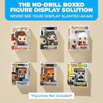 12-Pack Acrylic Shelves Wall Mount Compatible with Pop Figure Display in Box - No Drill Acrylic Floating Shelves Wall Display - for Collectible, Anime and Action Figurine Floating Shelves