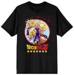 Dragon Ball Z Anime Characters Group Shot Mens Black Graphic Tee Shirt -L