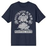 Dragon Ball Z Master Roshi Turtle School Men's Navy Heather T-Shirt-Large