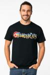 Thundercats Classic Logo Vintage 80s Animated Series T-Shirt (Black,Medium)