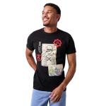 One Piece Manga Character Art Men's Black Crew Neck Short Sleeve T-Shirt-XL