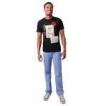 One Piece Manga Character Art Men's Black Crew Neck Short Sleeve T-Shirt-XL