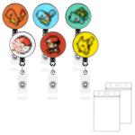 Cute Anime Badge Reel and Name Tag Set