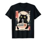 Kawaii Cat Ramen T-Shirt for Anime Lovers