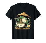 Kawaii Frog Eating Ramen Anime T-Shirt