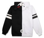 GK-O Anime Monokuma Black White Bear Hoodies Anime Cosplay Costume Zipper Unisex Jacket Uniform (Asian Size XXX-Large)