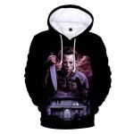 CHLOBLOM Hoodie Horror Movie Cosplay Costume Fleece Pullover Sweatshirt (L, Color 4)