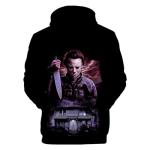 CHLOBLOM Hoodie Horror Movie Cosplay Costume Fleece Pullover Sweatshirt (L, Color 4)