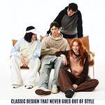 Qichic Men's Hooded Sweatshirt Casual Long Sleeve Drawstring Waffle Knit Pullover Hoodies Black L