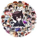 50Pcs Bungo Stray Dogs Stickers,Popular Classic Anime Stickers Waterproof Vinyl Decals for Bumper Cars Computer Scrapbook Guitar Luggage Skateboard Cute Aesthetic Manga Gifts (DG)