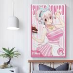 Japanese Anime Fictional Character Super Sonico Sexy Bikini Kawaii Poster Canvas Wall Art Posters Fo Canvas Painting Posters And Prints Wall Art Pictures for Living Room Bedroom Decor 12x18inch(30x45