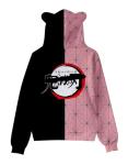 Satdflie Anime Hoodie Graphic Hooded Sweatshirts for Women Teen Girls Cosplay Costume Cat Ears Long Sleeve Pullover Sweaters, Style/1, S