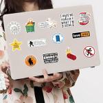 100Pcs Funny Anime Stickers Pack, Waterproof Vinyl Decals for Laptop, Skateboard, Hard Hat, Kindle, Journal, Scrapbooking, Water Bottle, Computer, Graffiti Stickers for Adults