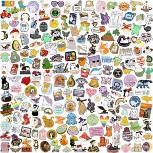 SINCCO 20/40/50 PCS Cute Enamel Backpack Pins, Funny Enamel Pins Bulk Set Cool Button Pins Aesthetic Brooch Lapel Pins Anime for Backpacks, Jackets, Hats, Kids, Girls