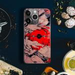 Akatxezy Megumi Sukuna vs Satoru JJK Unique Design Anime Glossy Phone Case, Manga Fans Soft Glass Cover, Stylish Silicone Shockproof Shell for iPhone 15