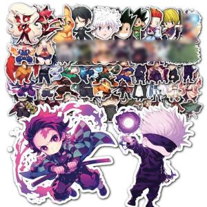 Evercio 50 Pcs Anime Stickers Mixed Pack Trendy Various Manga Stickers Vinyl Decals for Water Bottle Kindle EBook Laptop Phone Notebook Gift for Anime Lover Kids Teens Adults Unique Designs